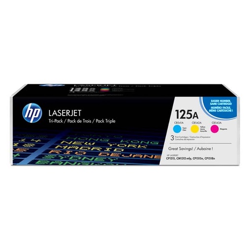 [4000159] HP Original Toner CF373AM / HP 125A color tripack 3 x 1 400 pages