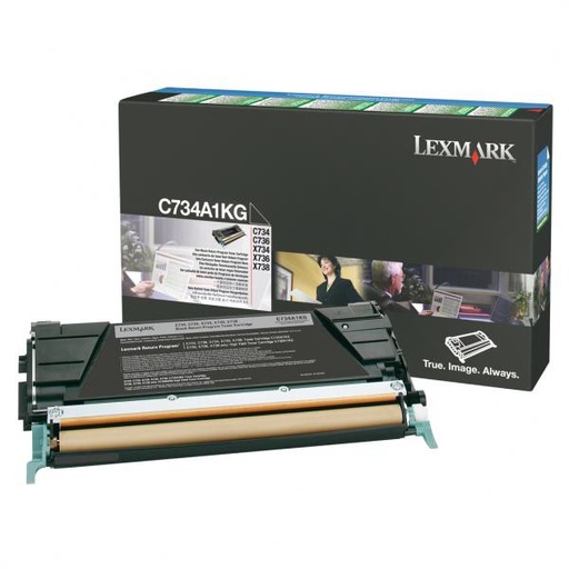 [4000171] Lexmark Original Toner C734A1KG black 8 000 pages