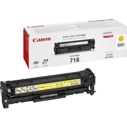 [4000255] Canon Original Toner CRG 718Y 2659B002 yellow 2 900 pages