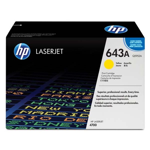 [4000291] HP Original Toner Q5952A / HP 643A yellow 10 000 pages