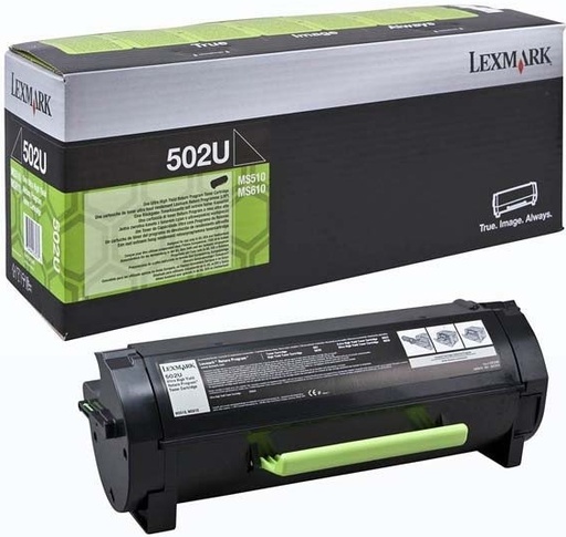 [4000341] Lexmark Original Toner 50F2U0E / 502U black 20 000 pages