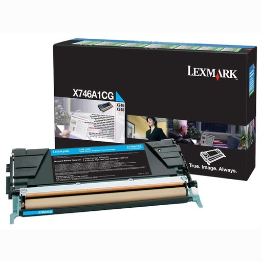[4000360] Lexmark Original Toner X746A3CG cyan 7 000 pages