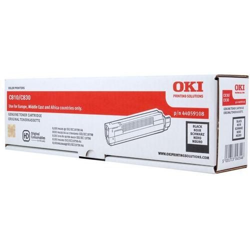 [4000390] OKI Original Toner 44059108 black 8 000 pages