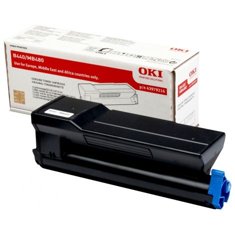 [4000398] OKI Original Toner 43979216 black 12 000 pages