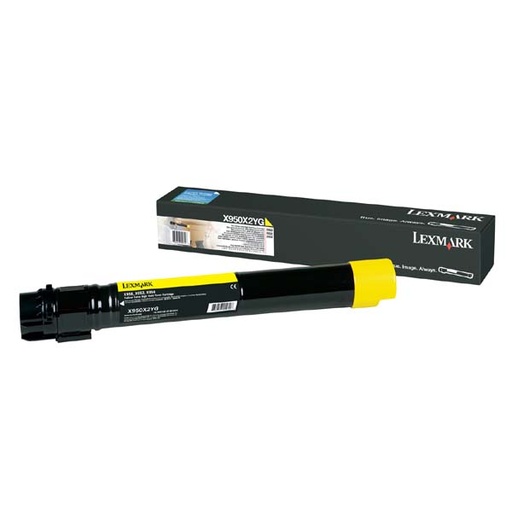 [4000552] Lexmark Original Toner X950X2YG yellow extra high capacity 24 000 pages