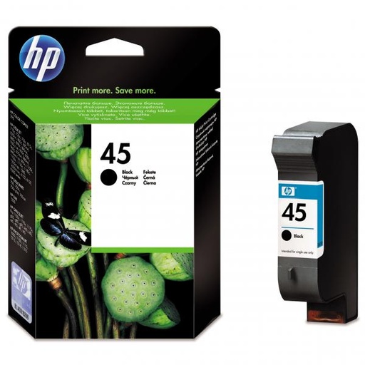 [4000667] HP Original Inkjet 51645AE / HP 45 black 930 pages 42 ml