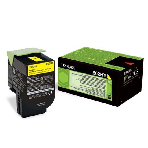 [4000695] Lexmark Original Toner 80C2HY0 yellow 3 000 pages