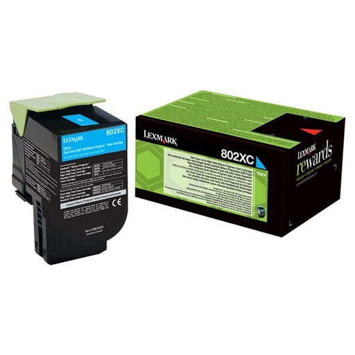[4000812] Lexmark Original Toner 80C2XC0 cyan 4 000 pages