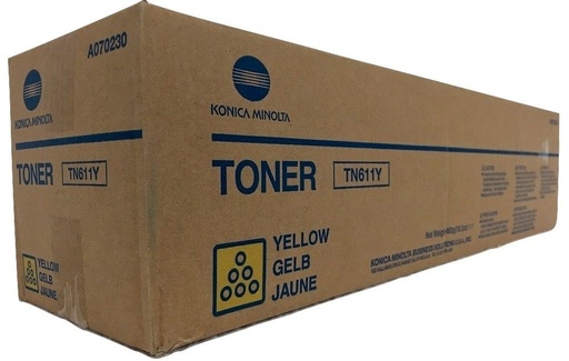 [4000847] Konica Minolta Original Toner TN611Y A070250 yellow 27 000 pages