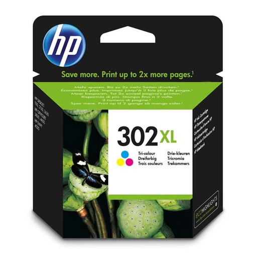 [4000863] HP Original Inkjet F6U67AE / HP 302XL color tripack 8 ml 330 pages