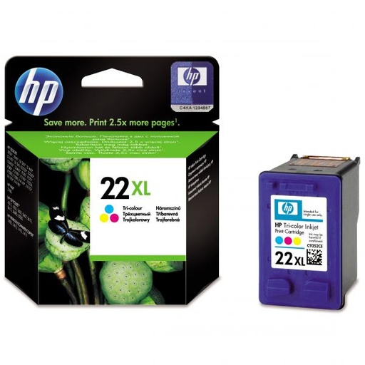 [4000881] HP Original Inkjet C9352CE / HP 22XL color 415 pages 11 ml