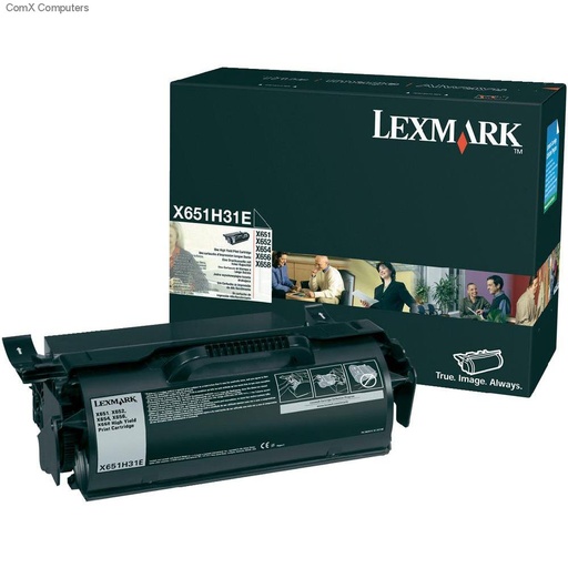 [4000891] Lexmark Original Toner X651H31E black 25 000 pages
