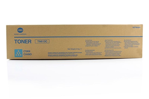 [4000911] Konica Minolta Original Toner TN613C A0TM450 cyan 30 000 pages