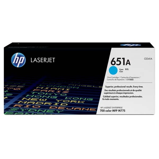 [4001198] HP Original Toner CE341A / HP 651A cyan 16 000 pages