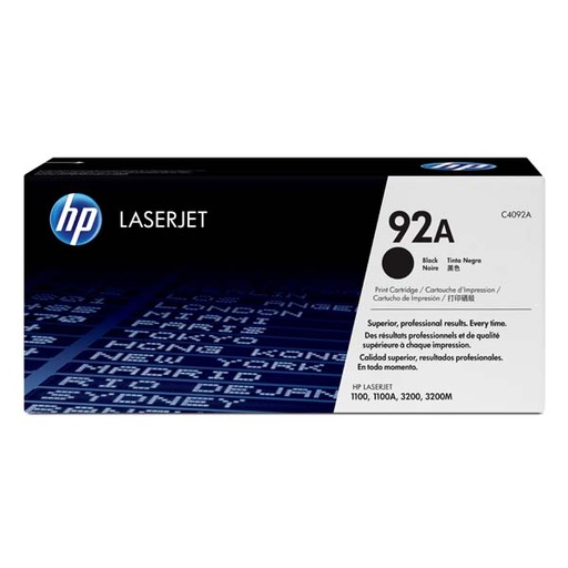 [4001232] HP Original Toner C4092A / HP 92A black 2 500 pages