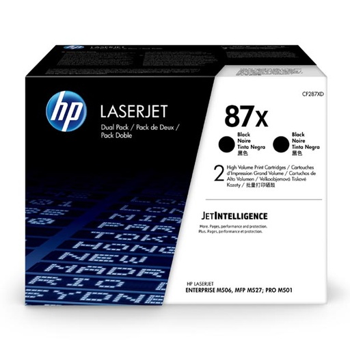 [4001316] HP Original Toner CF287XD / HP 87X black 2 x 18 000 pages