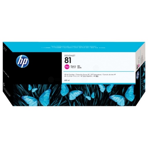[4001381] HP Original Inkjet C4932A / HP 81 dye magenta 680 ml