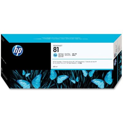 [4001383] HP Original Inkjet C4934A / HP 81 dye light cyan 680 ml