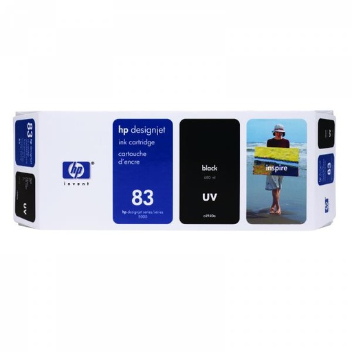 [4001385] HP Original Inkjet C4940A / HP 83 UV black 680 ml