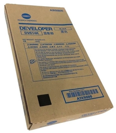 [4001607] Konica Minolta Original Developer DV614K A3VX600 black 1 200 000 pages