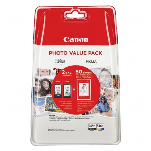 [4001610] Canon Original Inkjet PG-545XL 15ml + CL546XL 13ml photo value pack
