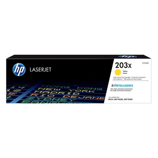 [4001721] HP Original Toner CF542X / HP 203X yellow 2 500 pages