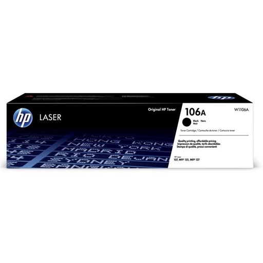 [4001846] HP Original Toner W1106A / HP 106A black 1 000 pages