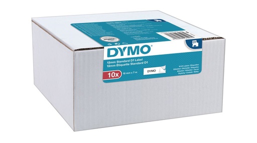 [4001868] Originál DYMO páska 2093097 D1 12mm x 7m čierna na bielej 45013 pack 10ks