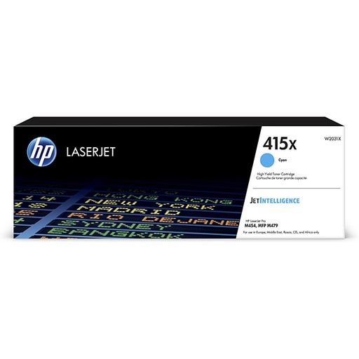 [4001930] HP Original Toner W2031X / HP 415X cyan 6 000 pages