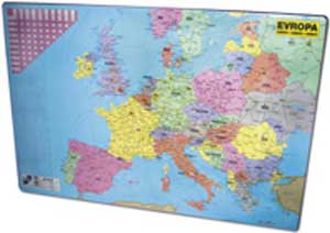 [4002226] Podložka na stôl KARTON PP s mapou Európy 40x60cm