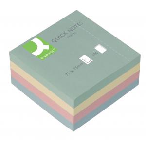 [4002257] Bloček kocka Q-CONNECT 76x76mm 400l pastelová