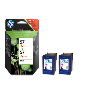 [4002322] HP Original Inkjet C9503AE / HP 57 color dualpack 2x17ml exp