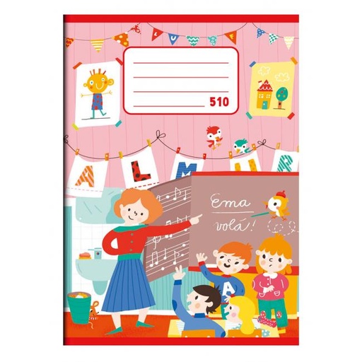 [4002613] Zošit 510 - A5 červený