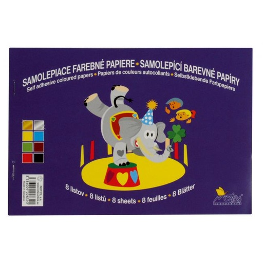 [4002635] Farebný papier samolepiaci 8-hárkový