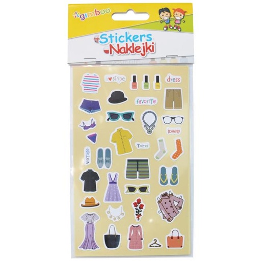 [4002662] Nálepky detské ploché Oblečenie