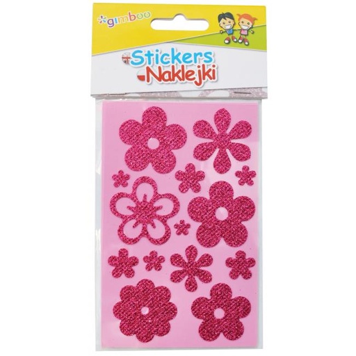 [4002686] Nálepky detské trblietavé Kvety