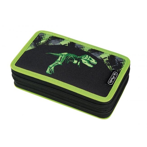 [4002810] Peračník Herlitz 2 zipsový plný Dino kostra