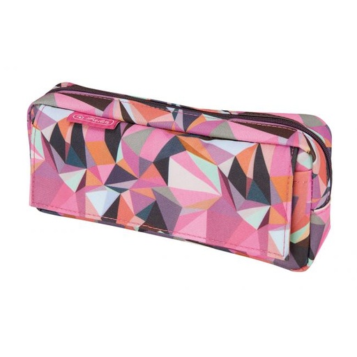 [4002828] Puzdro Herlitz s dvoma chlopňami 21x11x5,5cm Wild Animals ružové