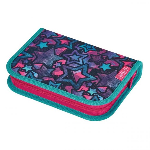 [4002904] Peračník Herlitz 1 zipsový plný 2-klopý Hviezdy