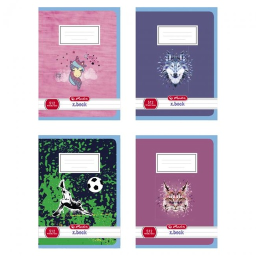 [4002938] Zošit Herlitz 512 A5 linajkový 70g/m2 mix motívov