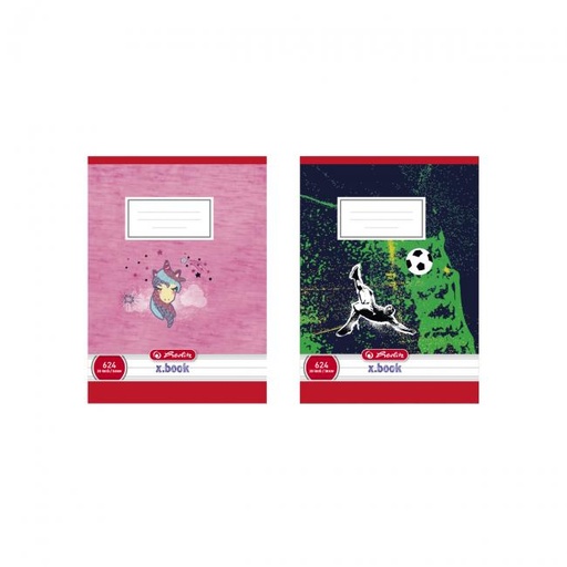 [4002960] Zošit Herlitz 624 A6 linajkový 70g/m2 mix motívov