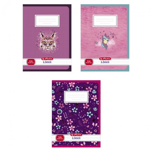 [4002963] Zošit Herlitz 524 A5 linajkový 70g/m2 mix motívov dievčatá