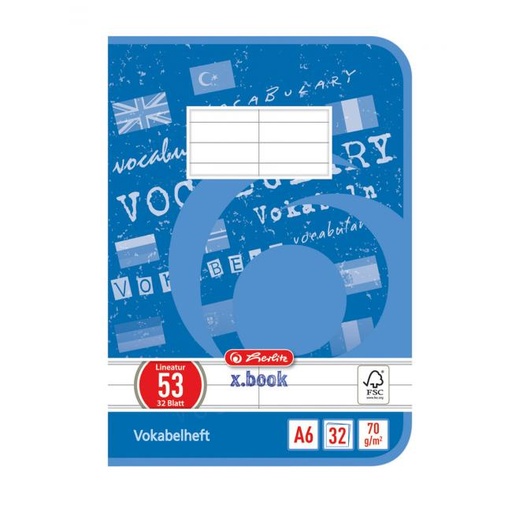 [4003038] Zošit Herlitz A6 32 listov linajkový slovníček