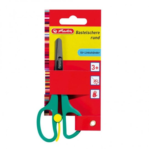 [4003064] Nožnice Herlitz stredné guľaté 13cm pre ľavákov mix farieb