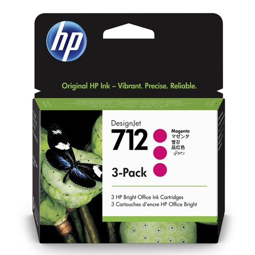 [4003551] HP Original Inkjet Set 3ED78A / HP 712 magenta 3 x 29ml