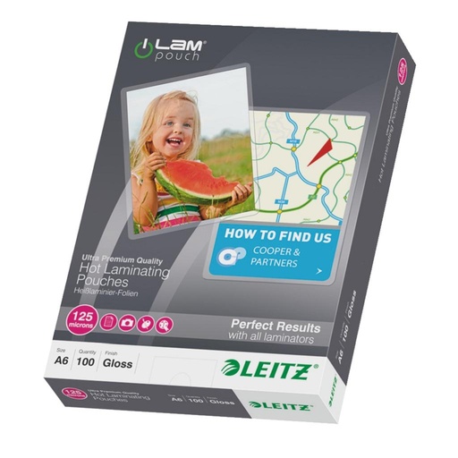 [4003696] Laminovacie fólie Leitz A6, 125 mic