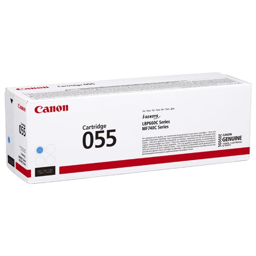 [4003782] Canon Original Toner 055C 3015C002 cyan 2 100 pages