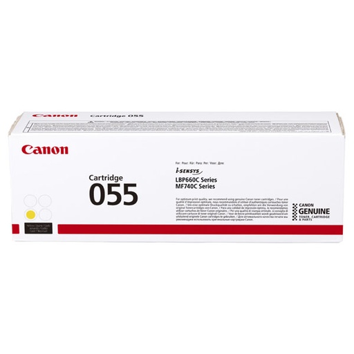 [4003783] Canon Original Toner 055Y 3013C002 yellow 2 100 pages