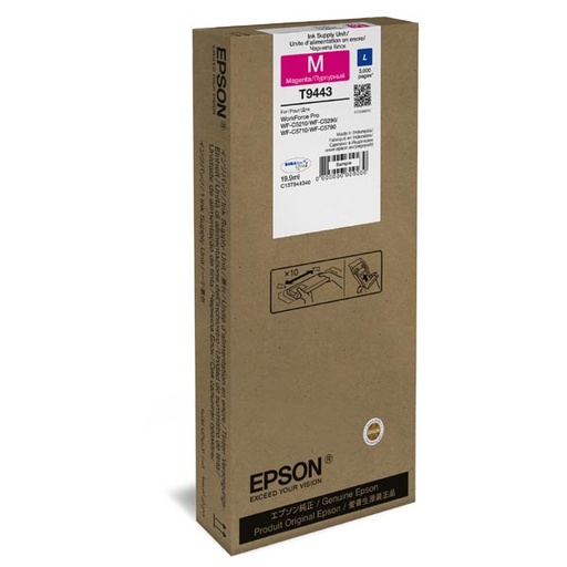 [4003844] Epson Original Inkjet T9443 L / C13T944340 magenta 19,9 ml 3 000 pages
