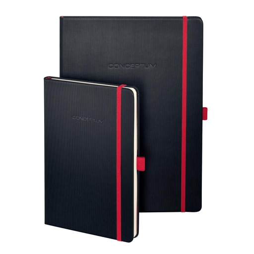 [4003964] Zápisník CONCEPTUM Red Edition A4, linajkový čierno-červený